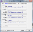 System info CPUZ Cache
