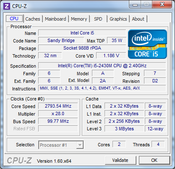 System info: CPUZ CPU