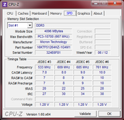 System info: CPUZ RAM SPD