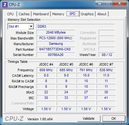 Systeminfo CPUZ RAM SPD