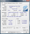 CPU-Z information of the Asus U2E 1P017E