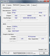 CPU-Z-Information of the  Zepto Znote 3414W