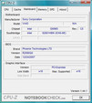 CPU-Z Information of the Sony Vaio VGN-CR31S/W