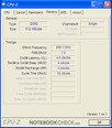 CPU-Z-Information of the Acer Extensa 5220