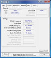 CPU-Z Information of the Acer TravelMate 6592G