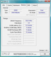 CPU-Z Information of the Sony Vaio VGN-CR31S/W