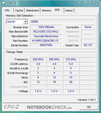 CPU-Z Information of the Sony Vaio VGN-CR31S/W