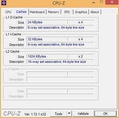 CPU Z cache information