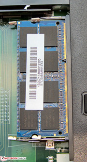 There are two RAM slots.