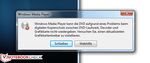Windows Media Player cannot play the DVD.