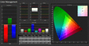 CalMan - color accuracy (not calibrated)