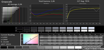 Gray levels (Target color spectrum sRGB)