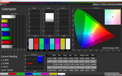 Colorspace (target color space: sRGB, color profile: splendid normal)