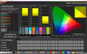 ColorChecker (picture mode Cinema, target color space sRGB)