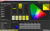 CalMAN Saturation Sweeps (Colorful/Normal/sRGB)