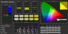 CalMAN: Color saturation (not calibrated)