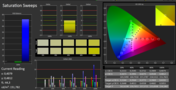 CalMAN Saturation Sweeps (calibrated)