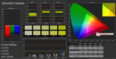 CalMAN: Saturation Sweeps after calibration