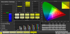 CalMAN Saturation Sweeps (mode: Photo, target color space sRGB)