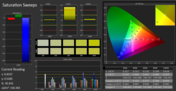 CalMan - color saturation calibrated