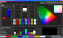 Color accuracy (target color space: sRGB)