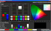 Color accuracy (target color space sRGB)