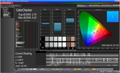 CalMan solor checker Adobe RGB, mode: professional photo