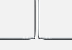 The 13 inch MacBOok Pro with four USB-C-Ports: The two ports on the right have reduced PCI Express bandwith.
