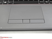 Touchpad with dedicated buttons