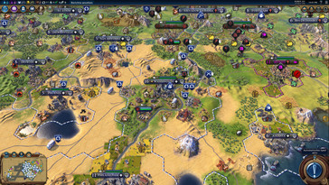 ... and Civilization VI can be played with the highest settings (FHD).