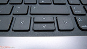 The up and down arrow keys are a bit narrow.