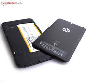 The back cover is removable, but the battery can't be swapped out.