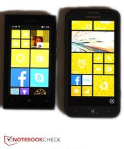 The display has a pretty low contrast compared to modern Windows Phones.