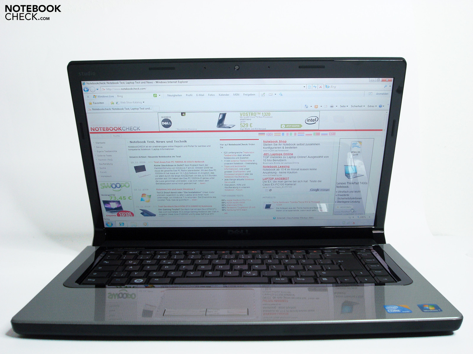 Review Dell Studio 1557 Notebook Notebookcheck Net Reviews