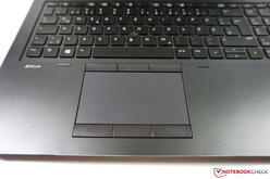 Touchpad with dedicated buttons