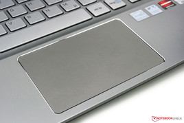 Großzügiges Touchpad mit guter Software.