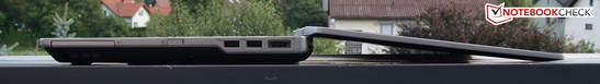 Laptop Dell Latitude E6430 001, Right: ExpressCard 45mm (above DVD drive), Wi-Fi slider, 2x USB 3.0, eSATA/USB 2.0 combo