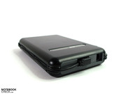 Black plastics dominates the look of the robust case