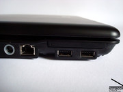 The USB ports have been positioned so close to one another, that, if the user uses the ExpressCard slot, then he/she can not use the USB slots.