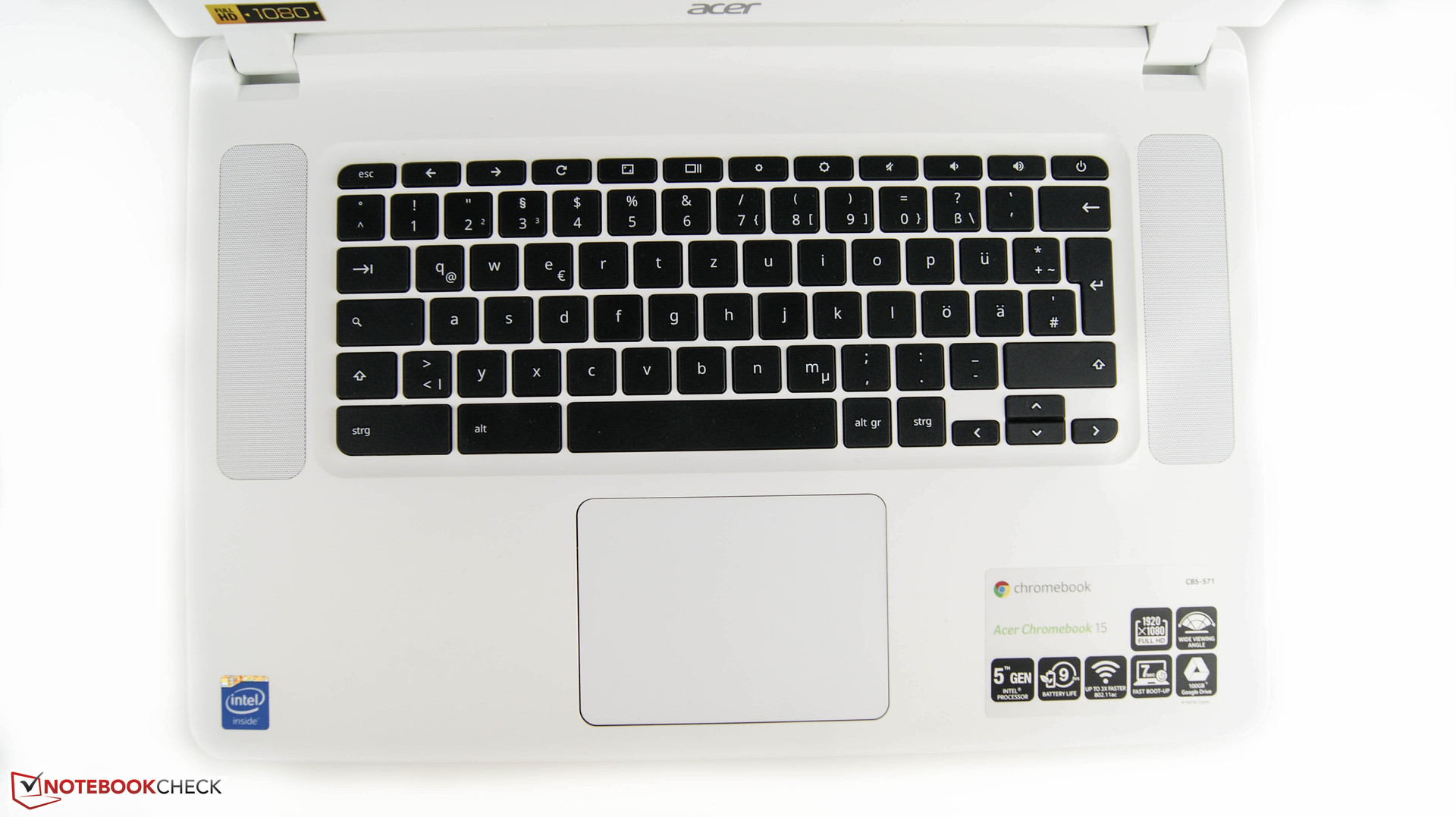 Acer Chromebook 15 CB5 Review - NotebookCheck.net Reviews