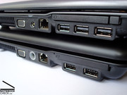 Above is the HP 550 with 3xUSB, below is the HP Compaq 6735s with 2xUSB.
