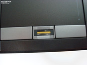 Fingerprint scanner embedded in the touchpad keys