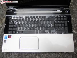 The input devices of Toshiba's Satellite L70-B-130