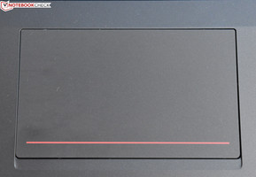 ...and comfortable Synaptics touchpad.