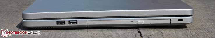 2 x USB 2.0, DVD multi-burner, Kensington lock