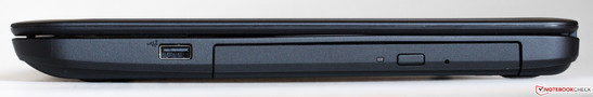 right side: USB 2.0, DVD burner