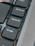 Here one can easily see the gap in the keyboard.