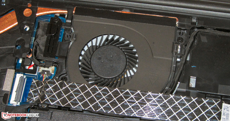 The fan is usually deactivated while idling.