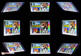 Viewing angles of the Latitude E5550