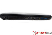 The DT14 offers an extremely slim profile, given that this is a gaming laptop.